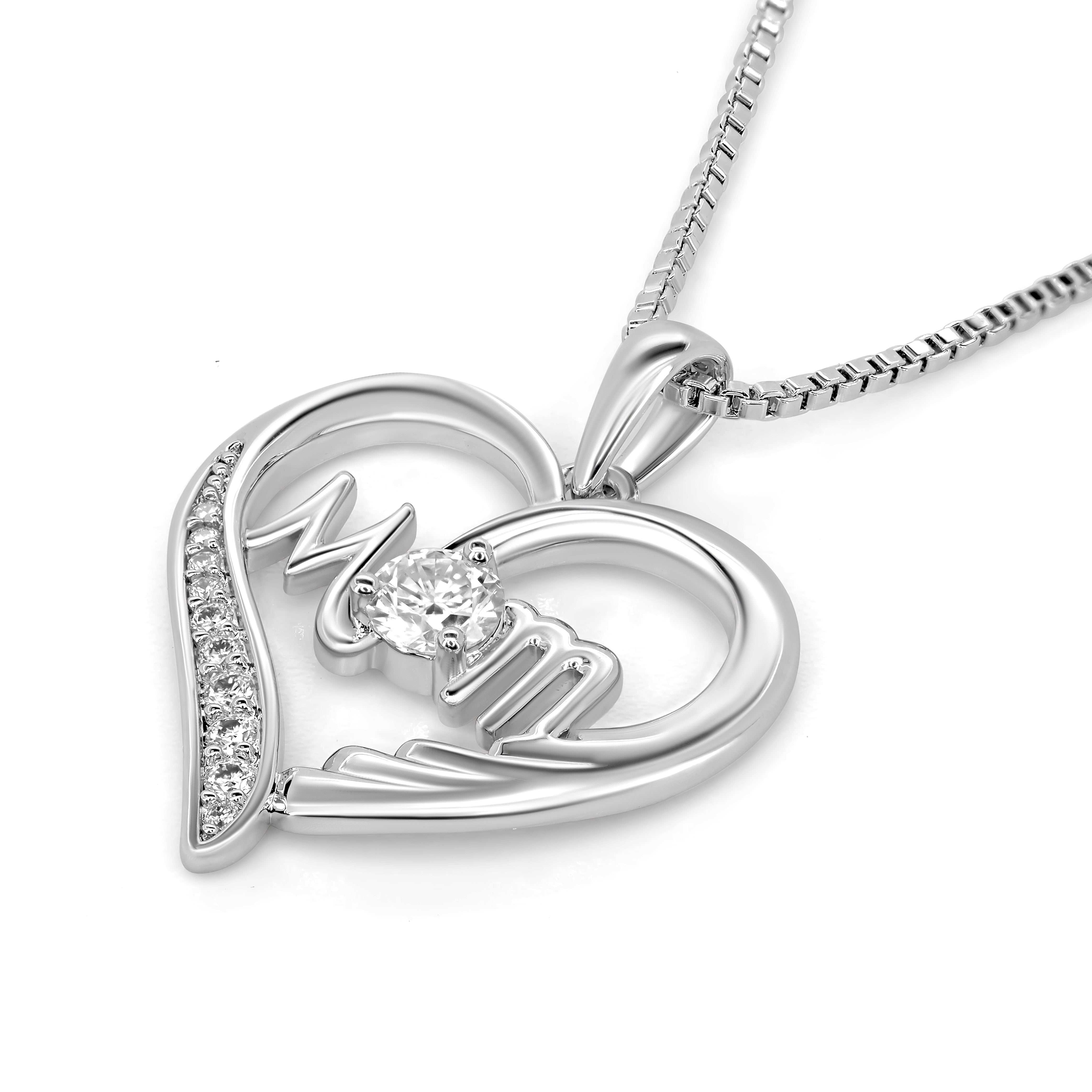 Moissanite Necklace for Mom