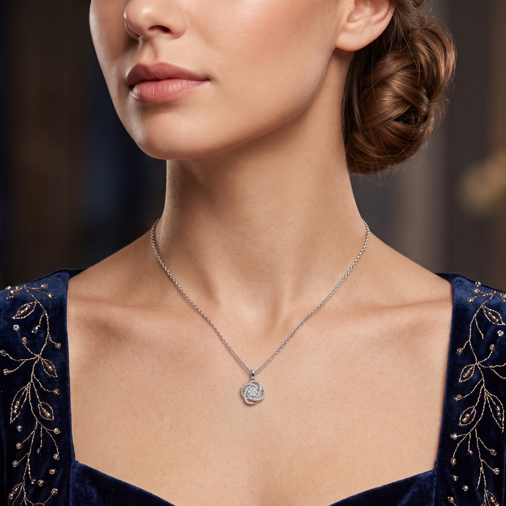 Crystal Galaxy Necklace for women