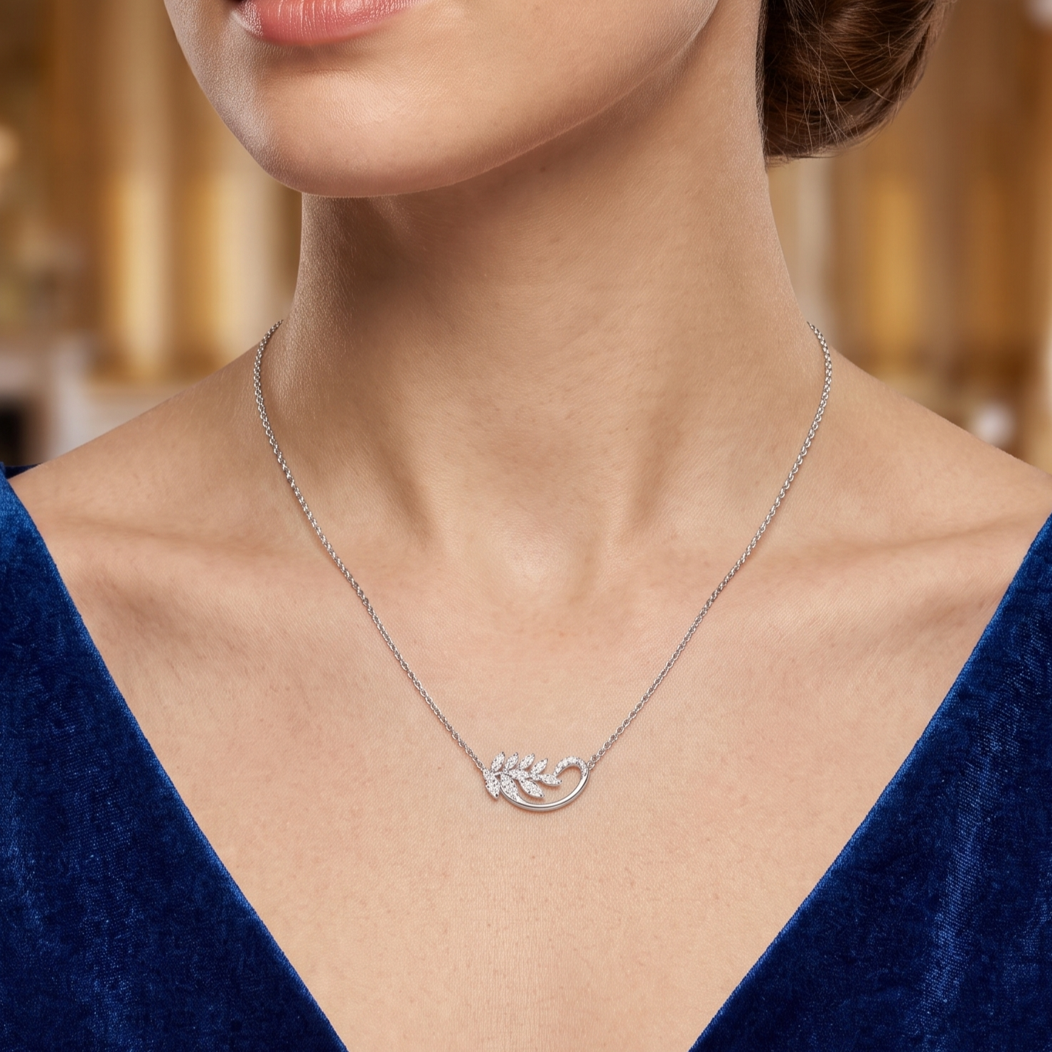 Spiral Up Heart Necklace for women