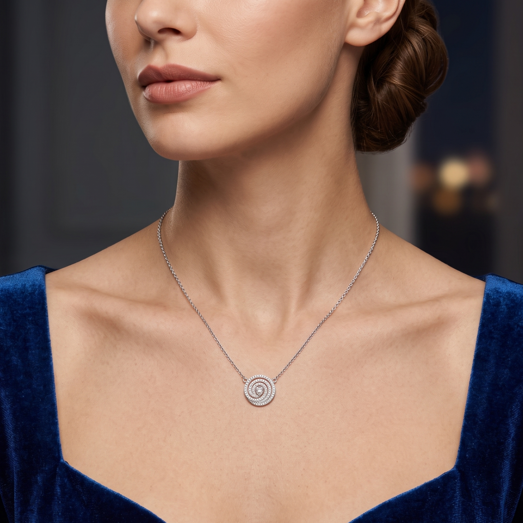 Spiral Up Embrace Necklace for women