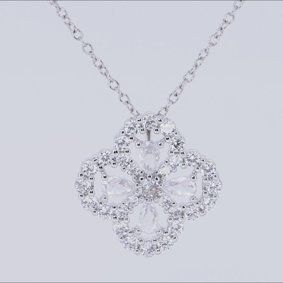 Luxe Clover Pendant Necklace