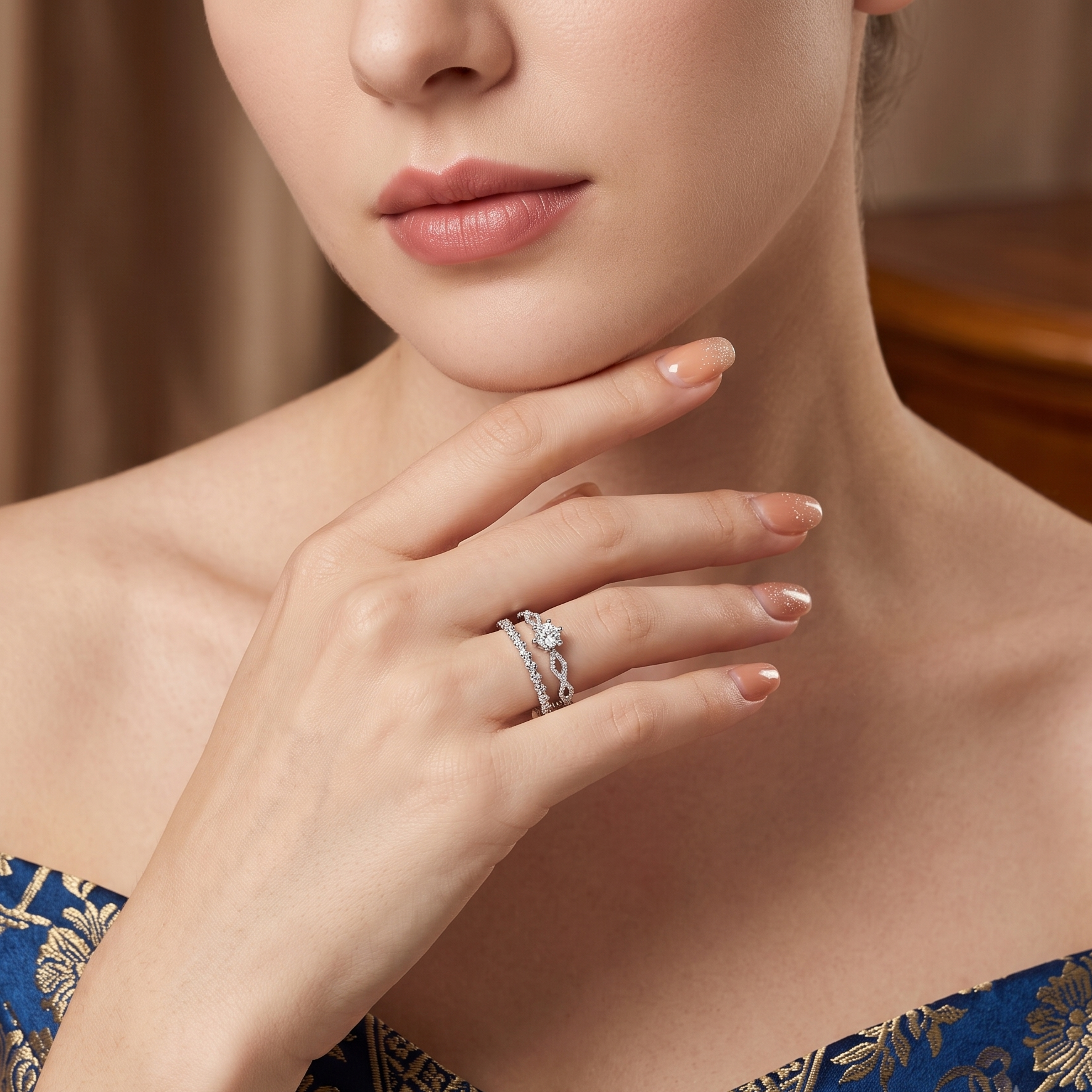 TRYNDI Royal Crown Ring for Women