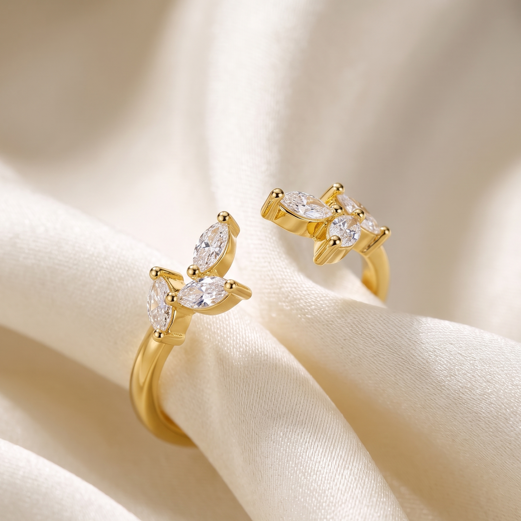 TRYNDI Love Clover Ring