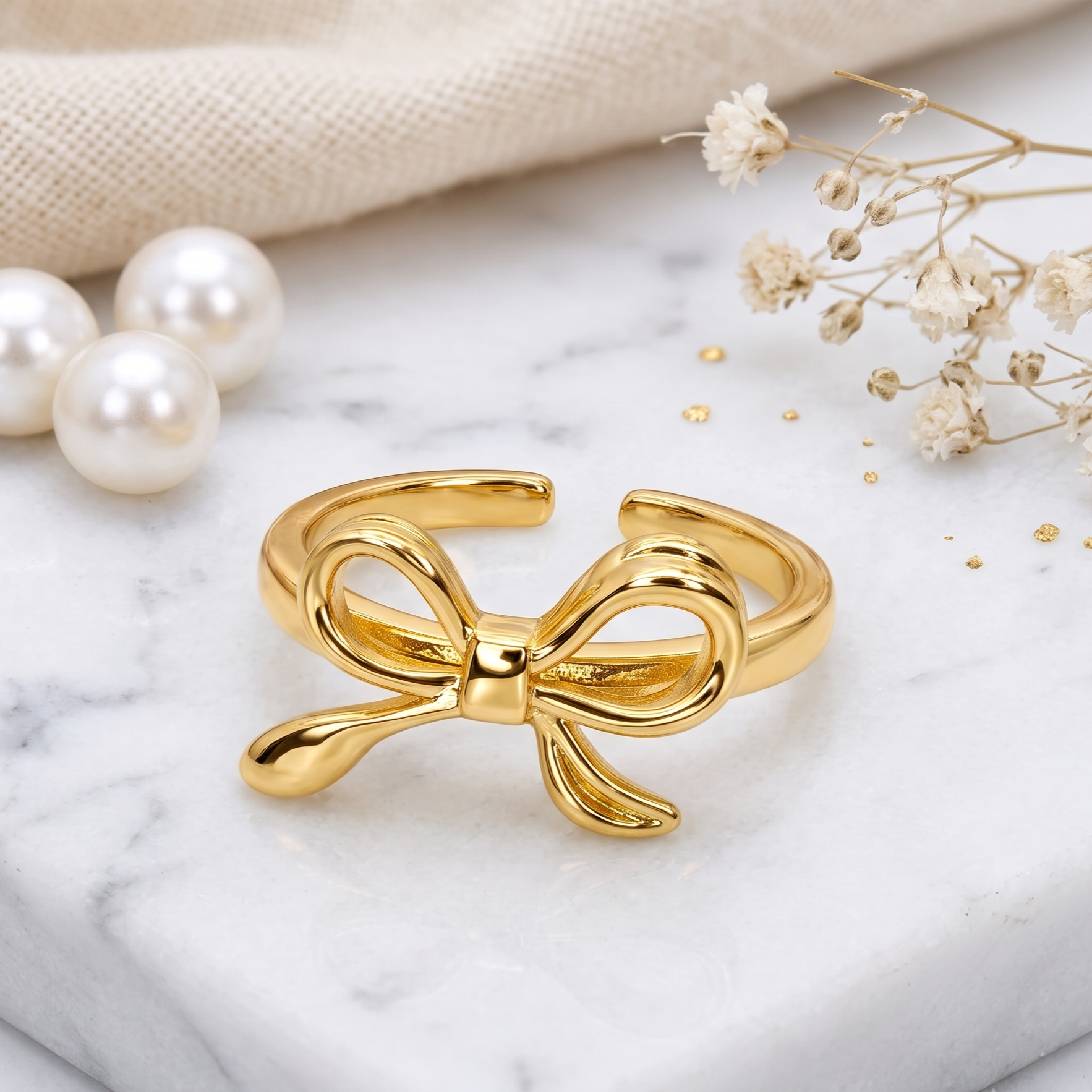 TRYNDI Bow Tie Ring for Women