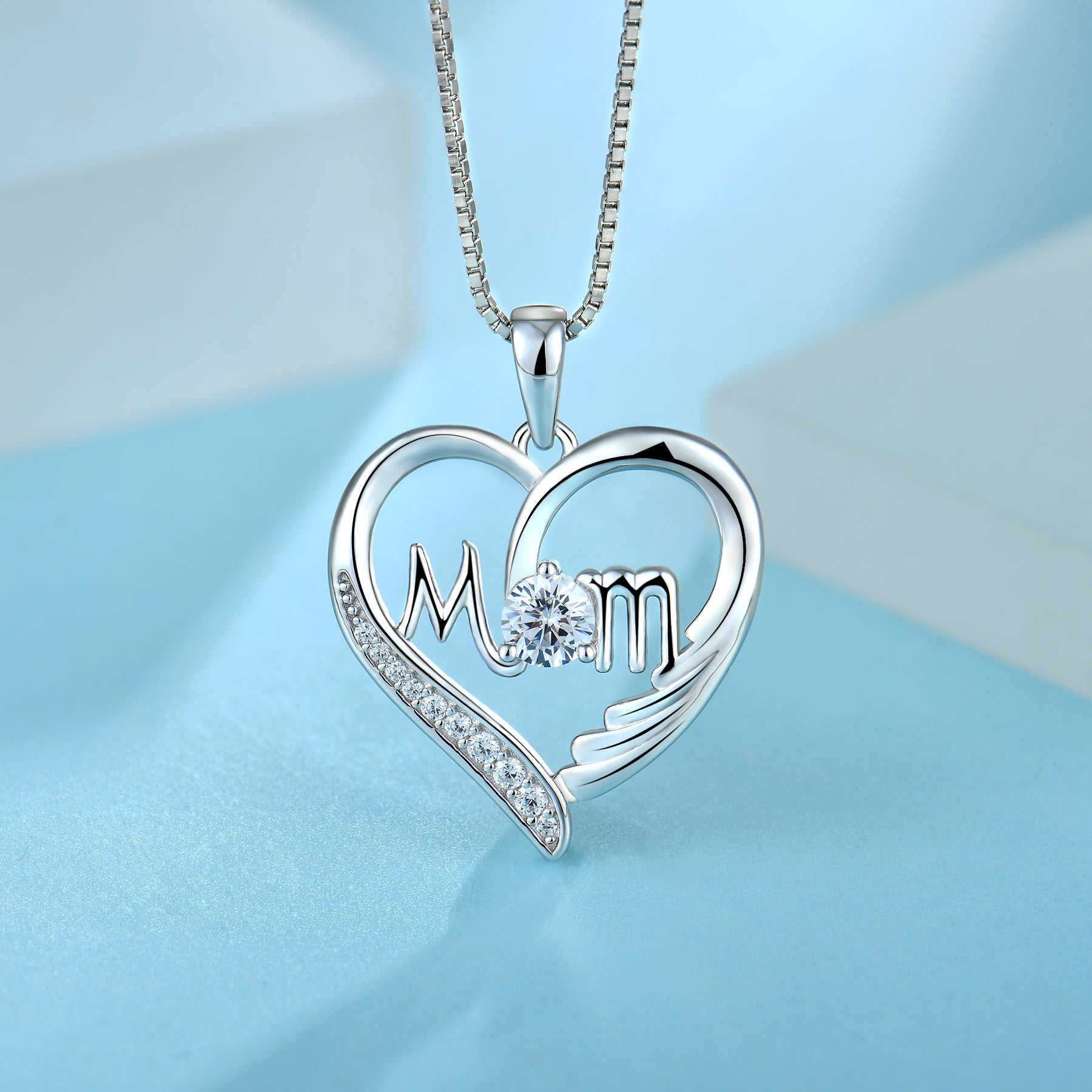 Moissanite Necklace for Mom