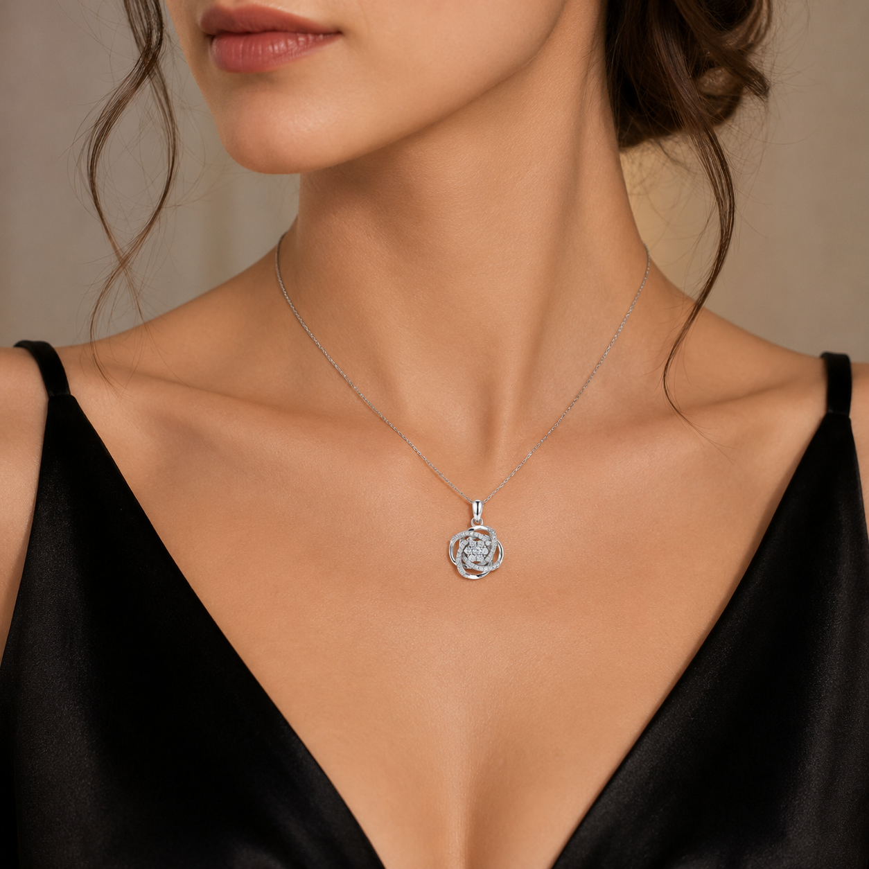 Crystal Galaxy Necklace for women
