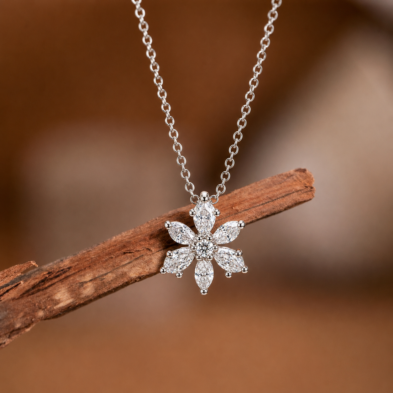 Sparking Daisy Necklace for women
