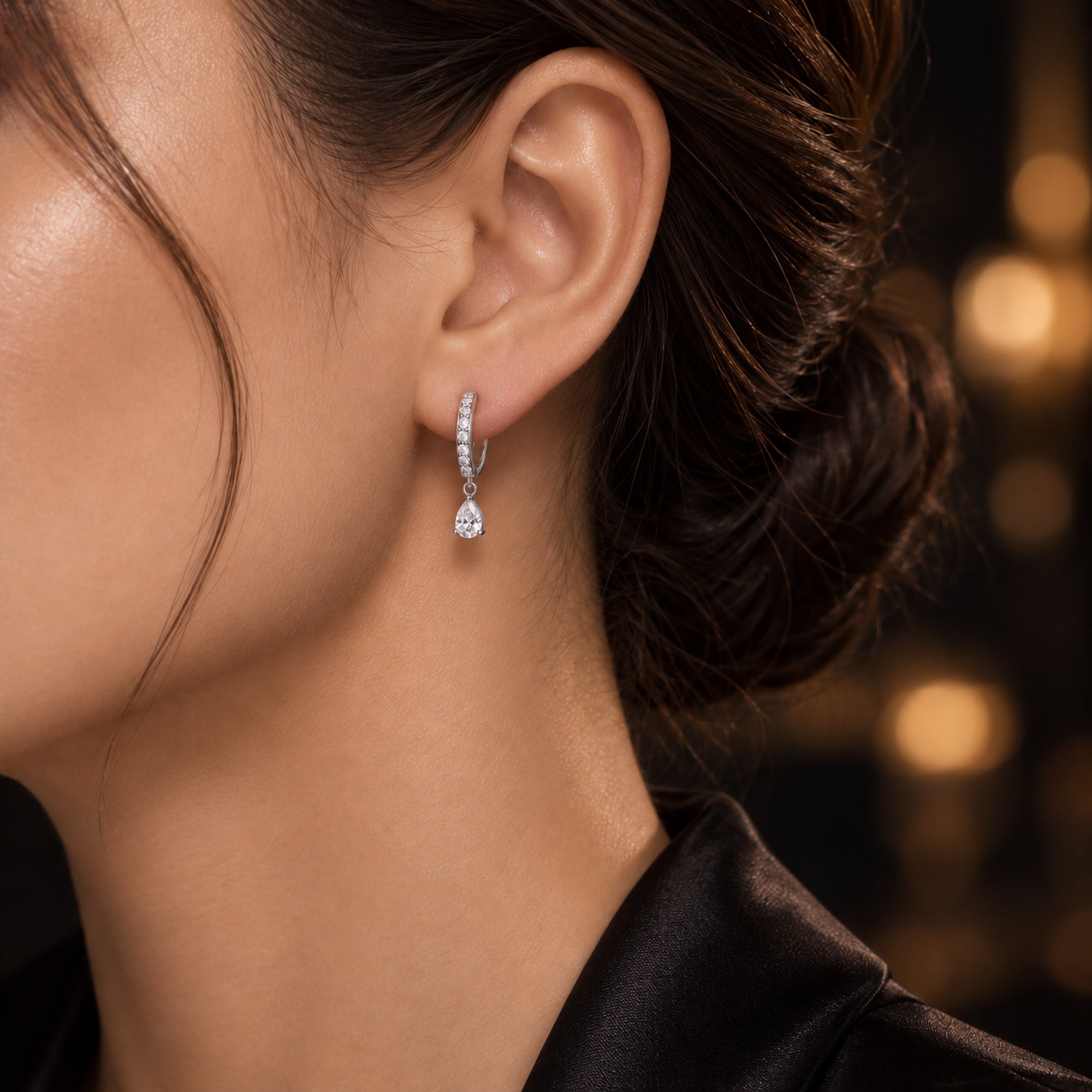 Tryndi Moon Dew Earrings for Women