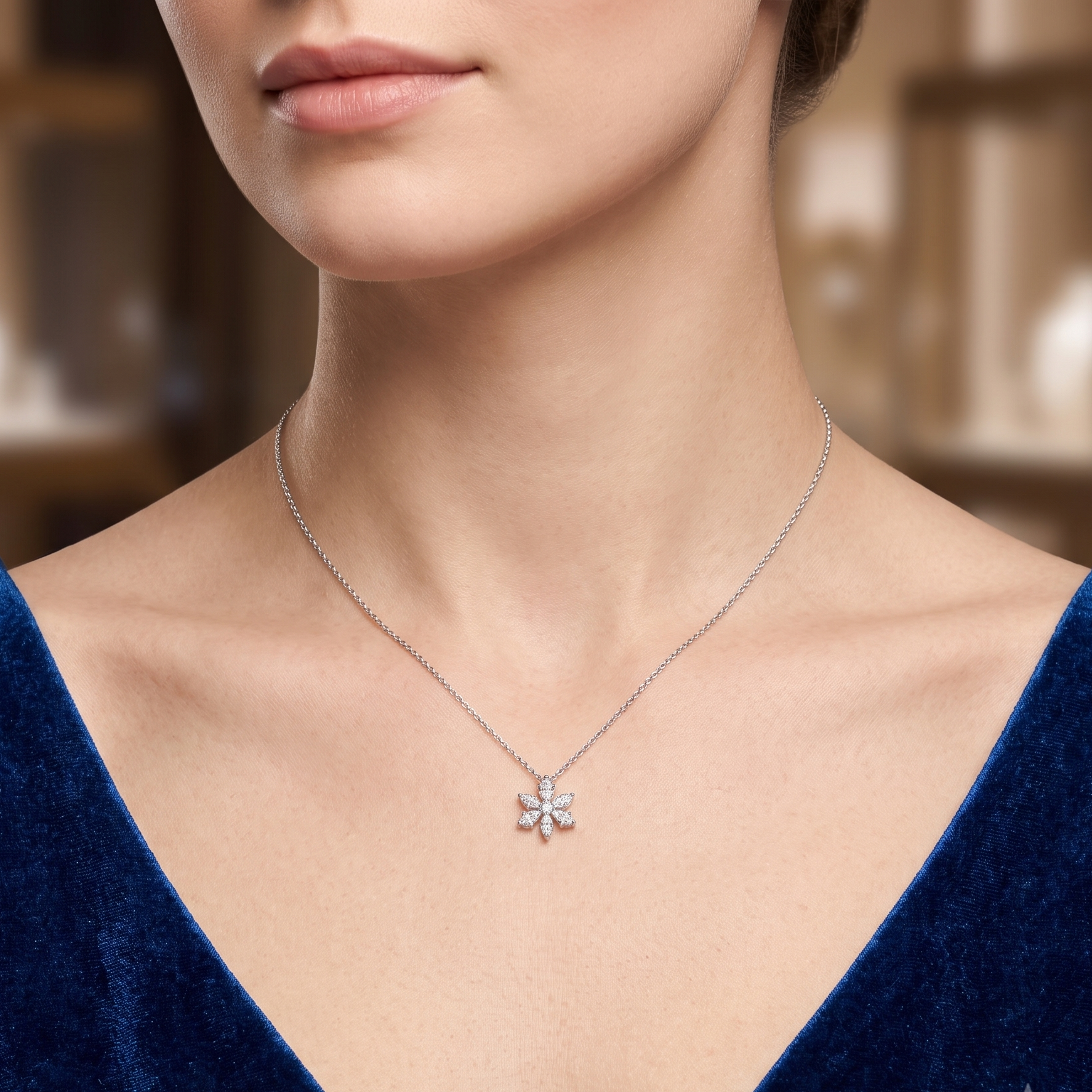 Sparking Daisy Necklace for women