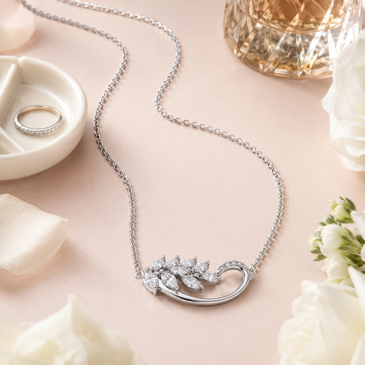 Spiral Up Heart Necklace for women