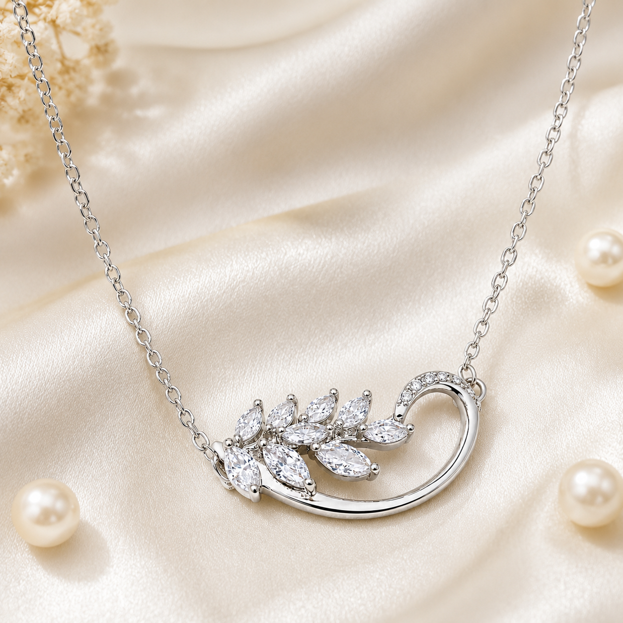 Spiral Up Heart Necklace for women