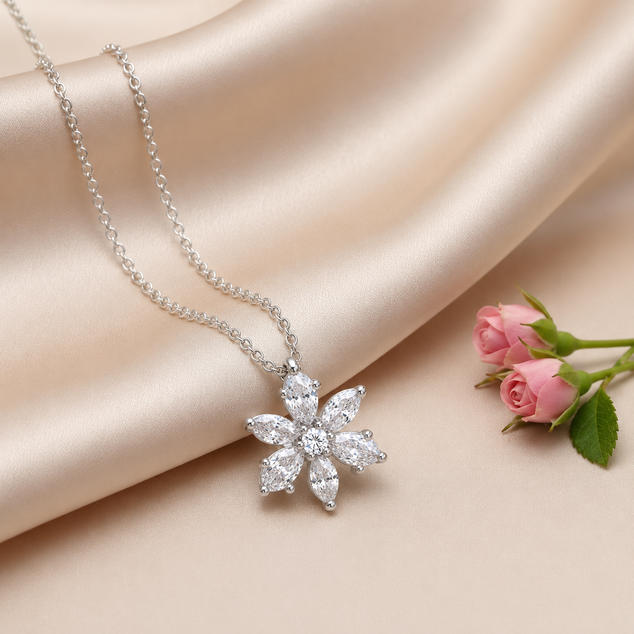 Sparking Daisy Necklace for women