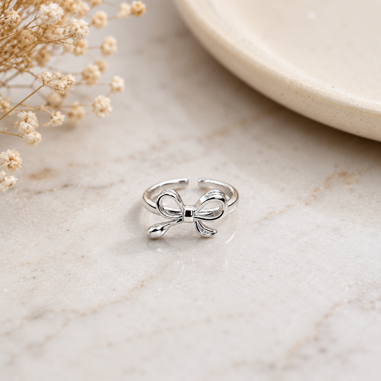 TRYNDI Bow Tie Ring for Women