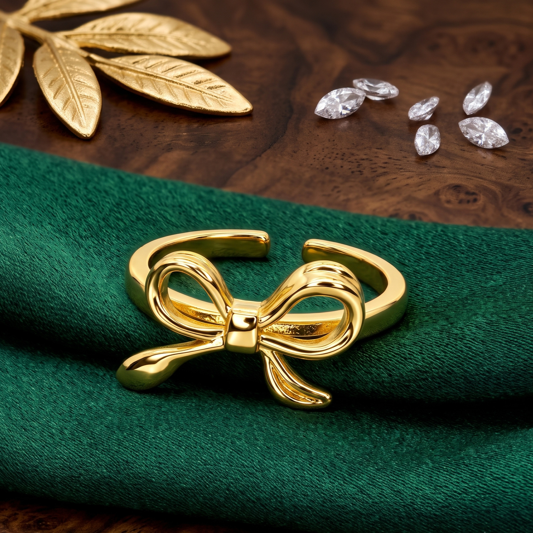 TRYNDI Bow Tie Ring for Women