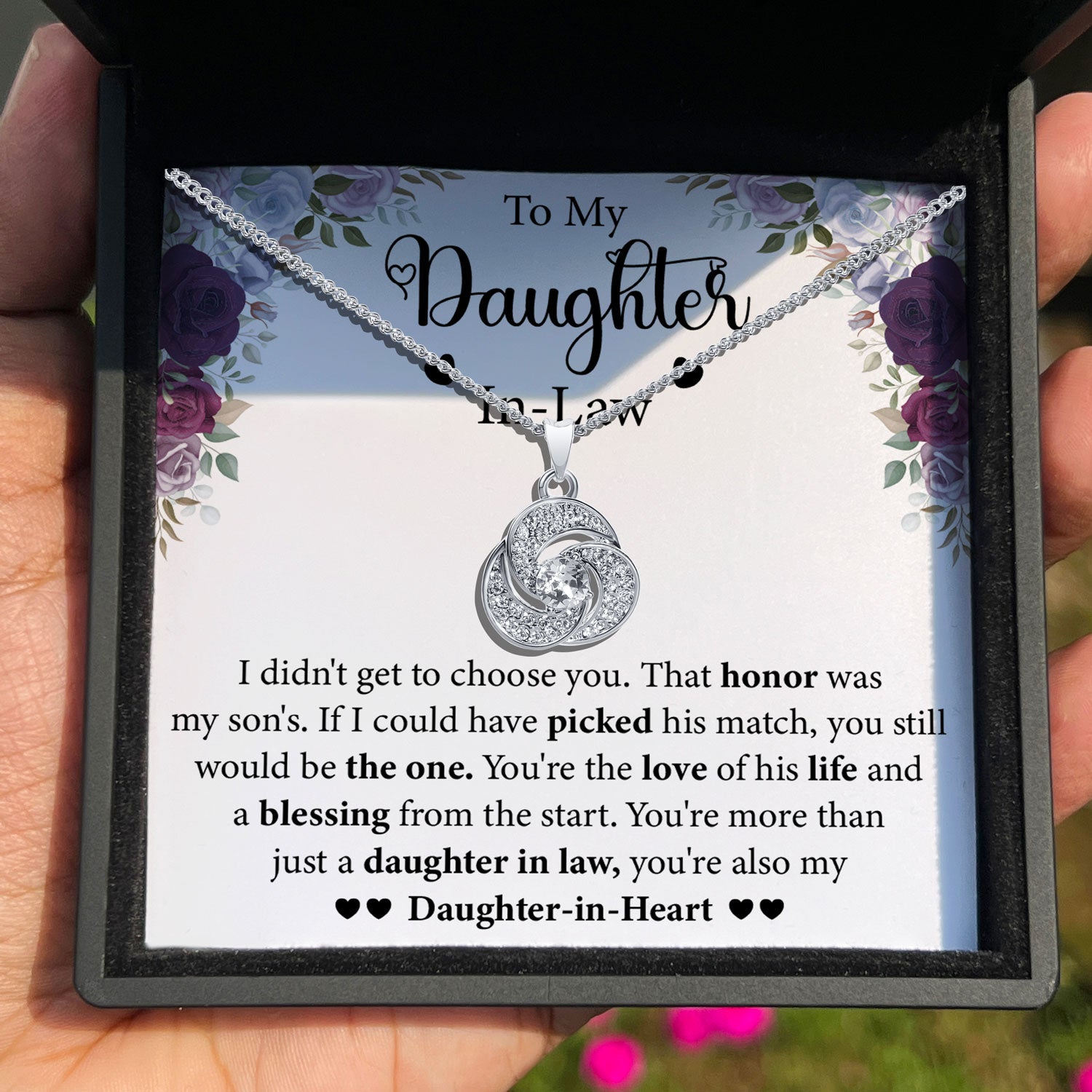 To My Daughter-in-Law - You're More Than Just a Daughter-in-Law - Tryndi Love Knot Necklace