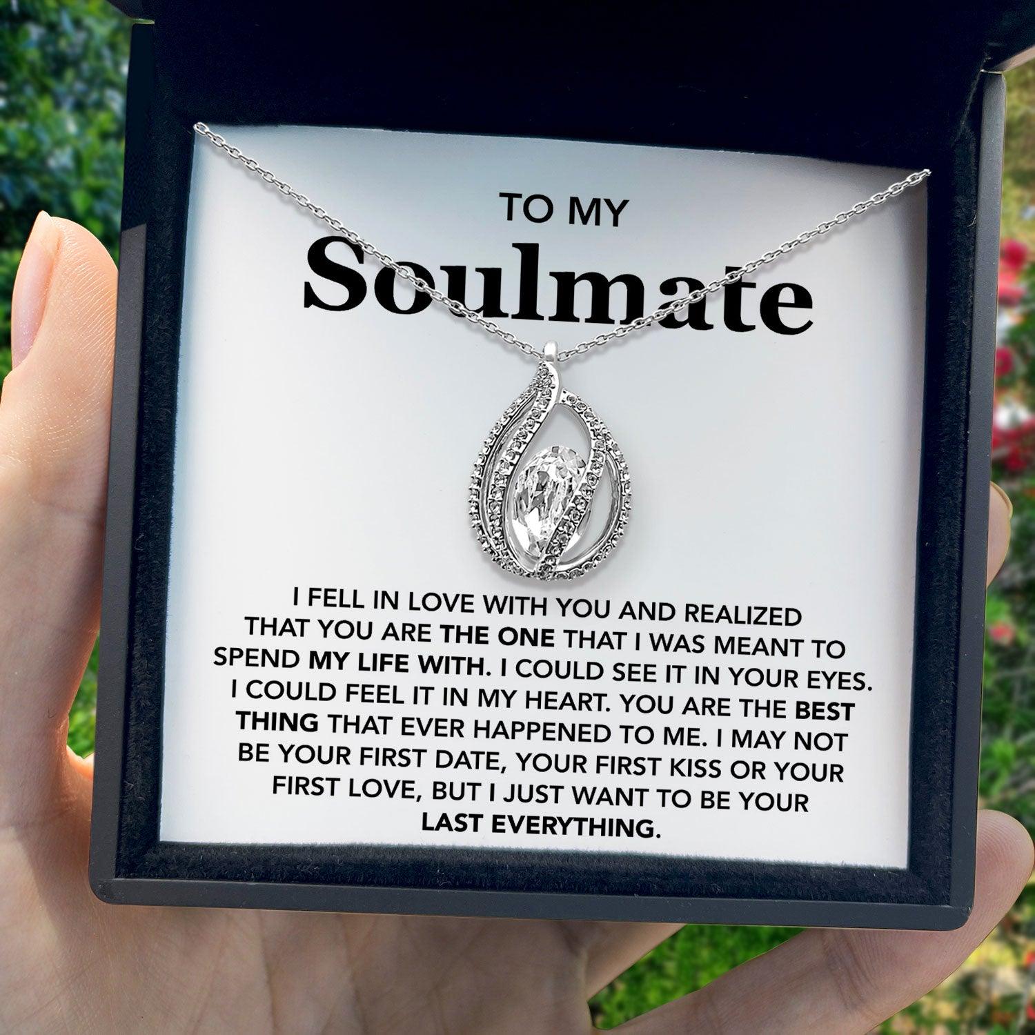 To My Soulmate - I Just Want To Be Your Last Everything - Orbital Birdcage Necklace - TRYNDI