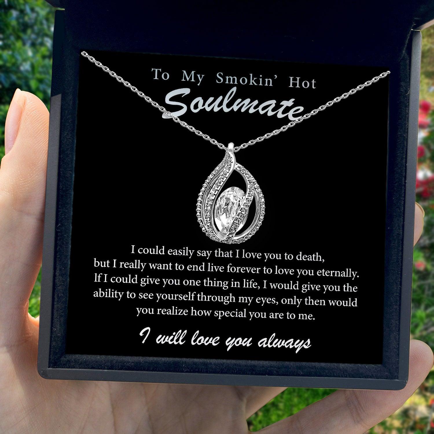 To My Smokin' Hot Soulmate - I Really Want To End Life Forever To Love You Eternally - Orbital Birdcage Necklace - TRYNDI