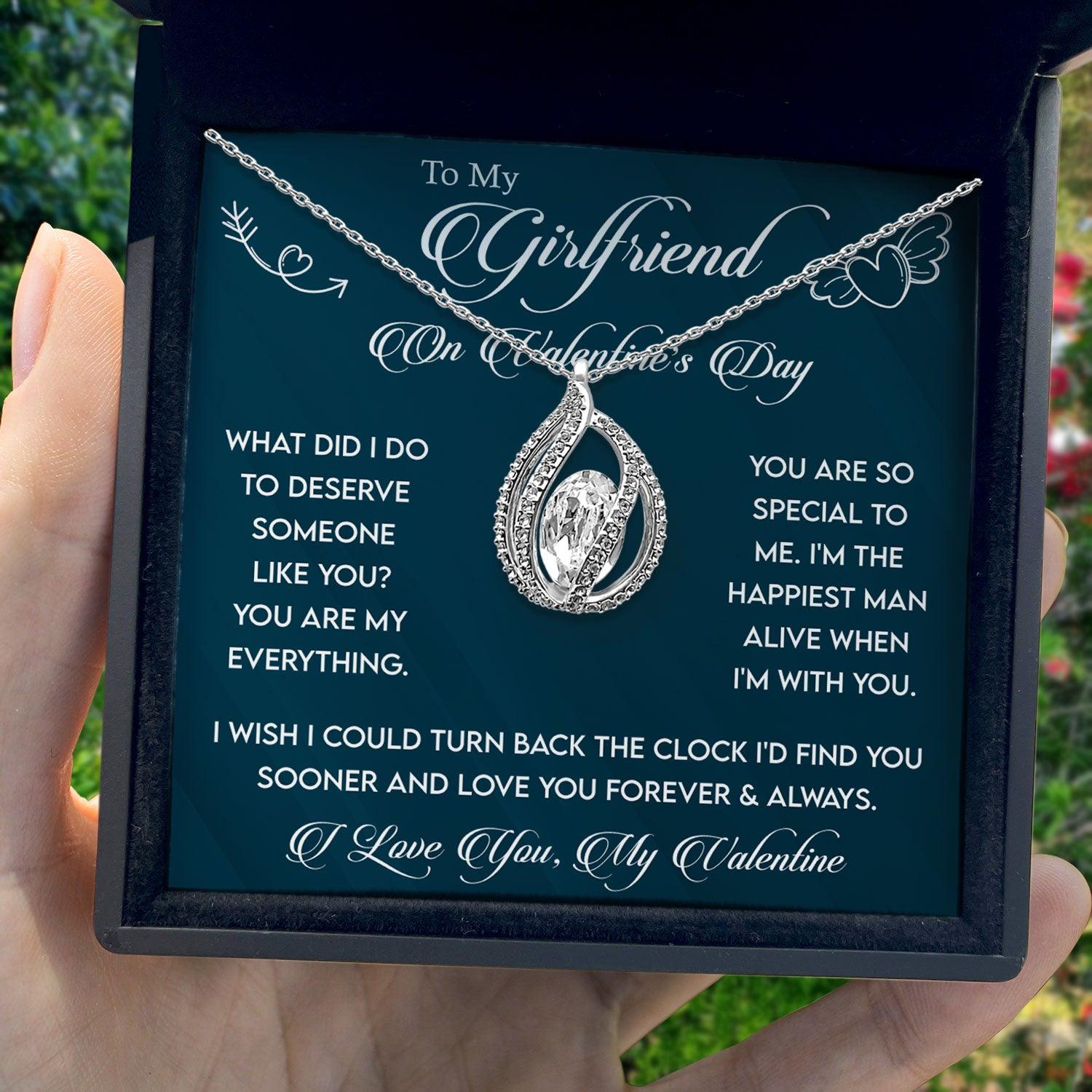 To My Girlfriend - You Are My Everything - Orbital Birdcage Necklace - TRYNDI