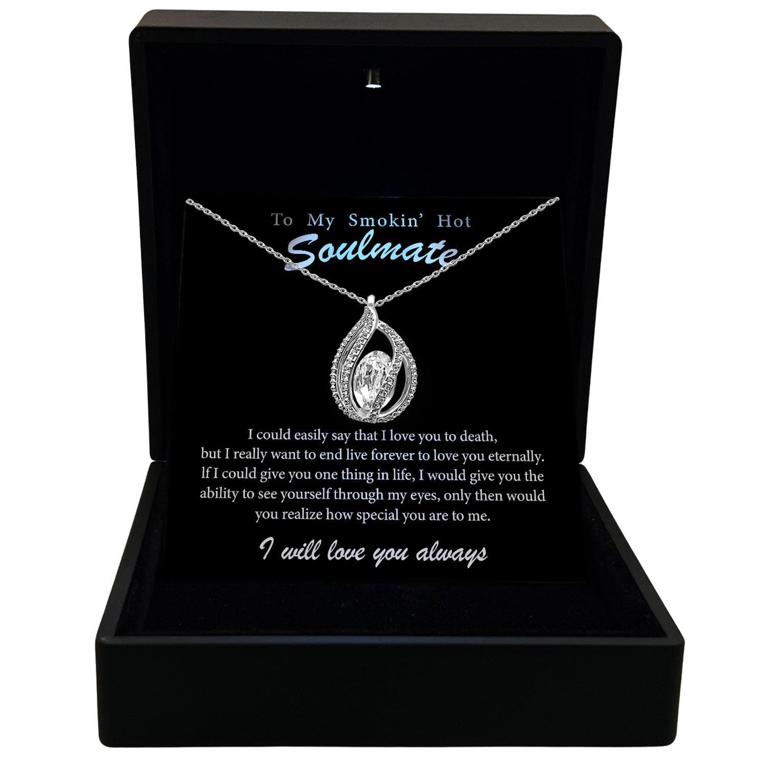 To My Smokin' Hot Soulmate - I Really Want To End Life Forever To Love You Eternally - Orbital Birdcage Necklace - TRYNDI