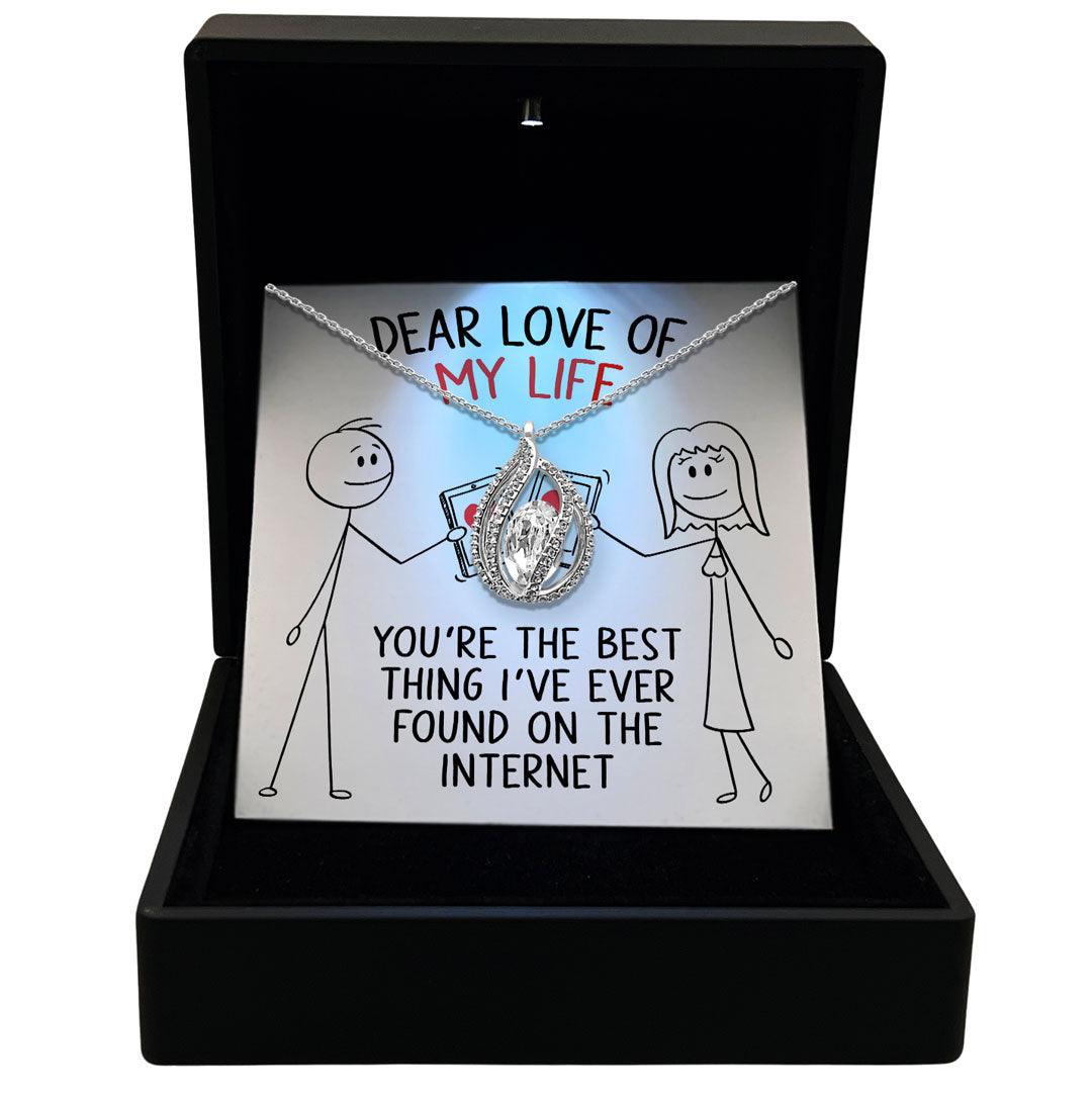 Dear Love of My Life - Orbital Birdcage Necklace - TRYNDI