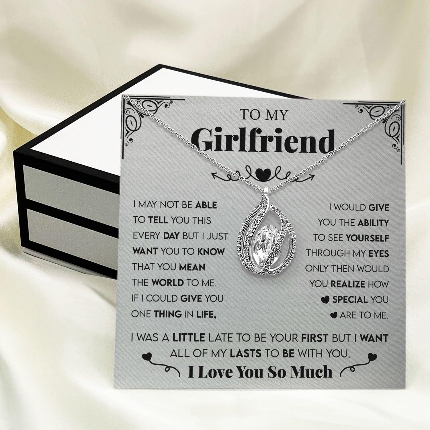 To My Girlfriend - How Special You Are To Me - Orbital Birdcage Necklace - TRYNDI