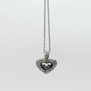 TRYNDI™ To My Mommy Floating Heart Necklace With Authentic Swarovski Crystals