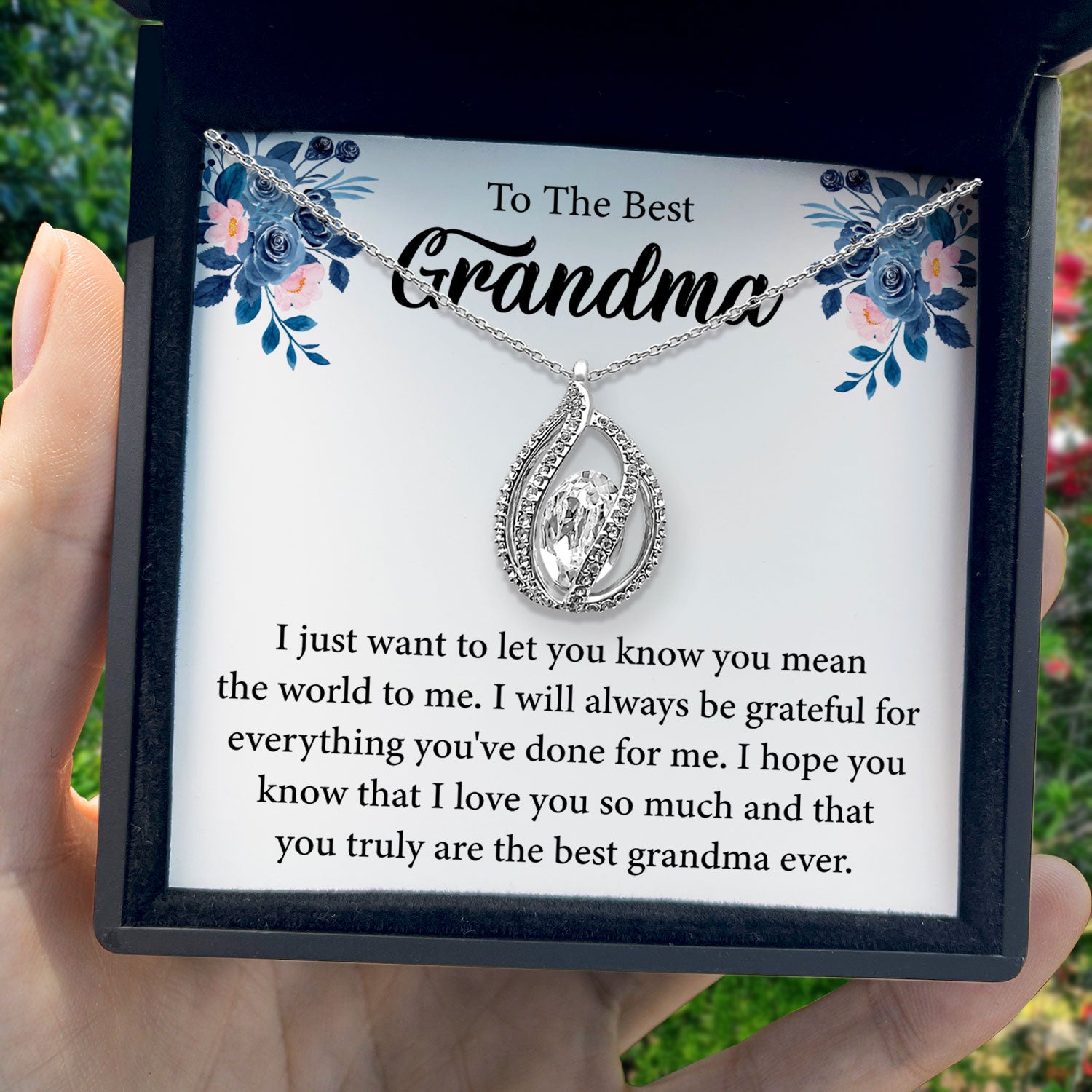 To My Best Grandma - You Truly Are The Best Grandma Ever - Orbital Birdcage Necklace