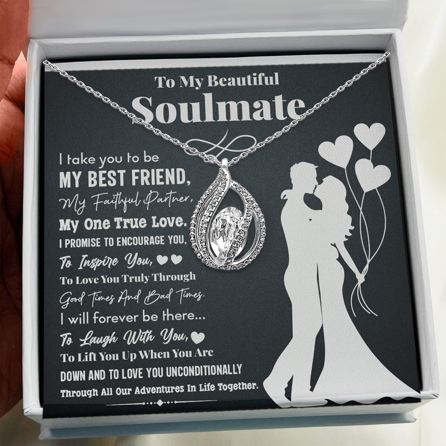 To My Beautiful Soulmate - I Take You To Be My Best Friend - Orbital Birdcage Necklace - TRYNDI