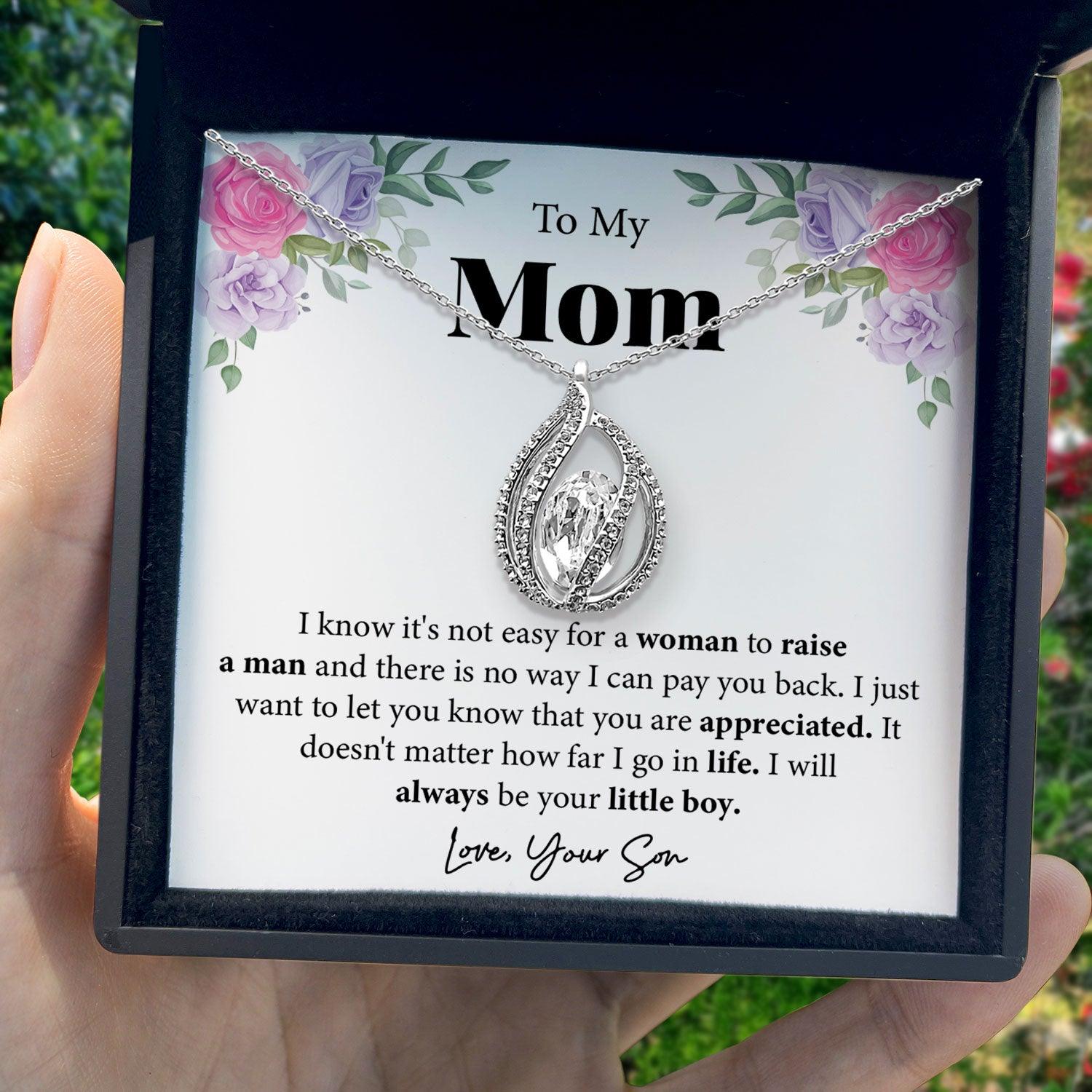 To My Mom - I Just Want To Let You Know That You Are Appreciated - Orbital Birdcage Necklace - TRYNDI