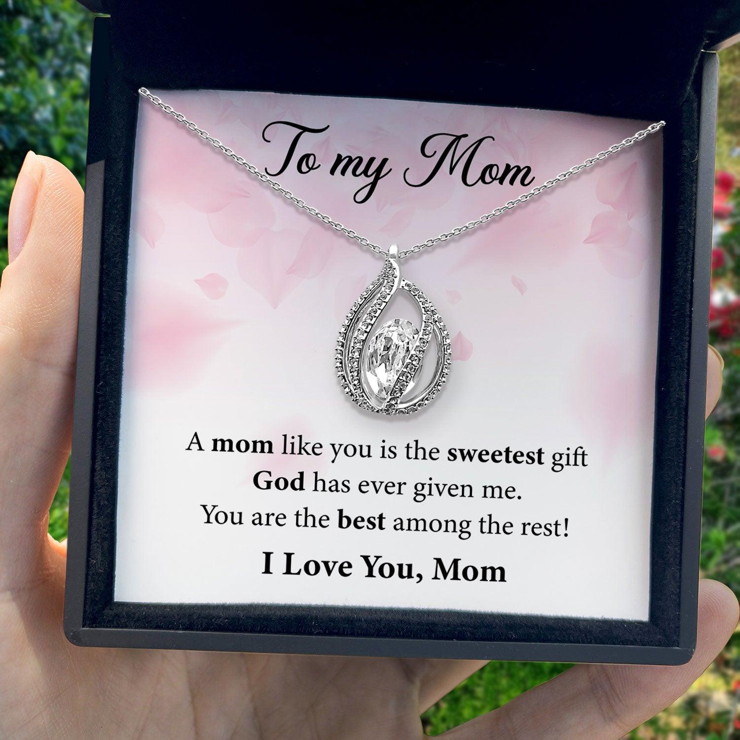 To My Mom - You Are The Best Among The Rest - Orbital Birdcage Necklace - TRYNDI