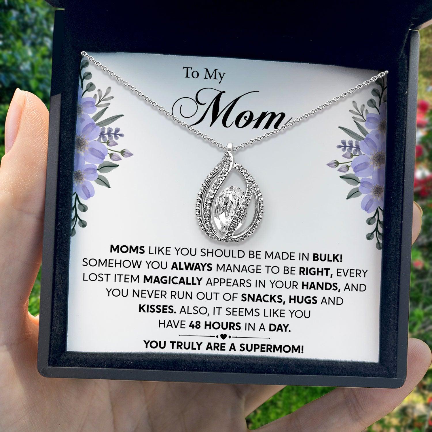 To My Mom - It Seems Like You Have 48 Hours In A Day - Orbital Birdcage Necklace - TRYNDI