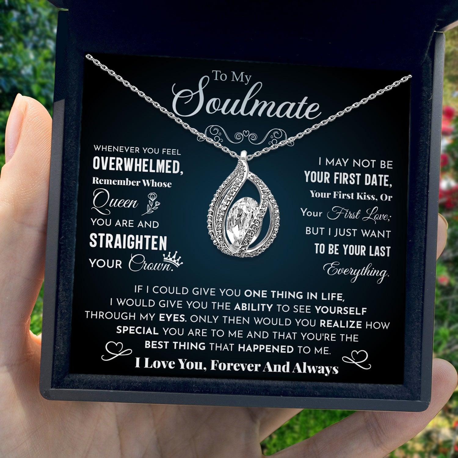 To My Soulmate - I Love You Forever And Always - Orbital Birdcage Necklace - TRYNDI