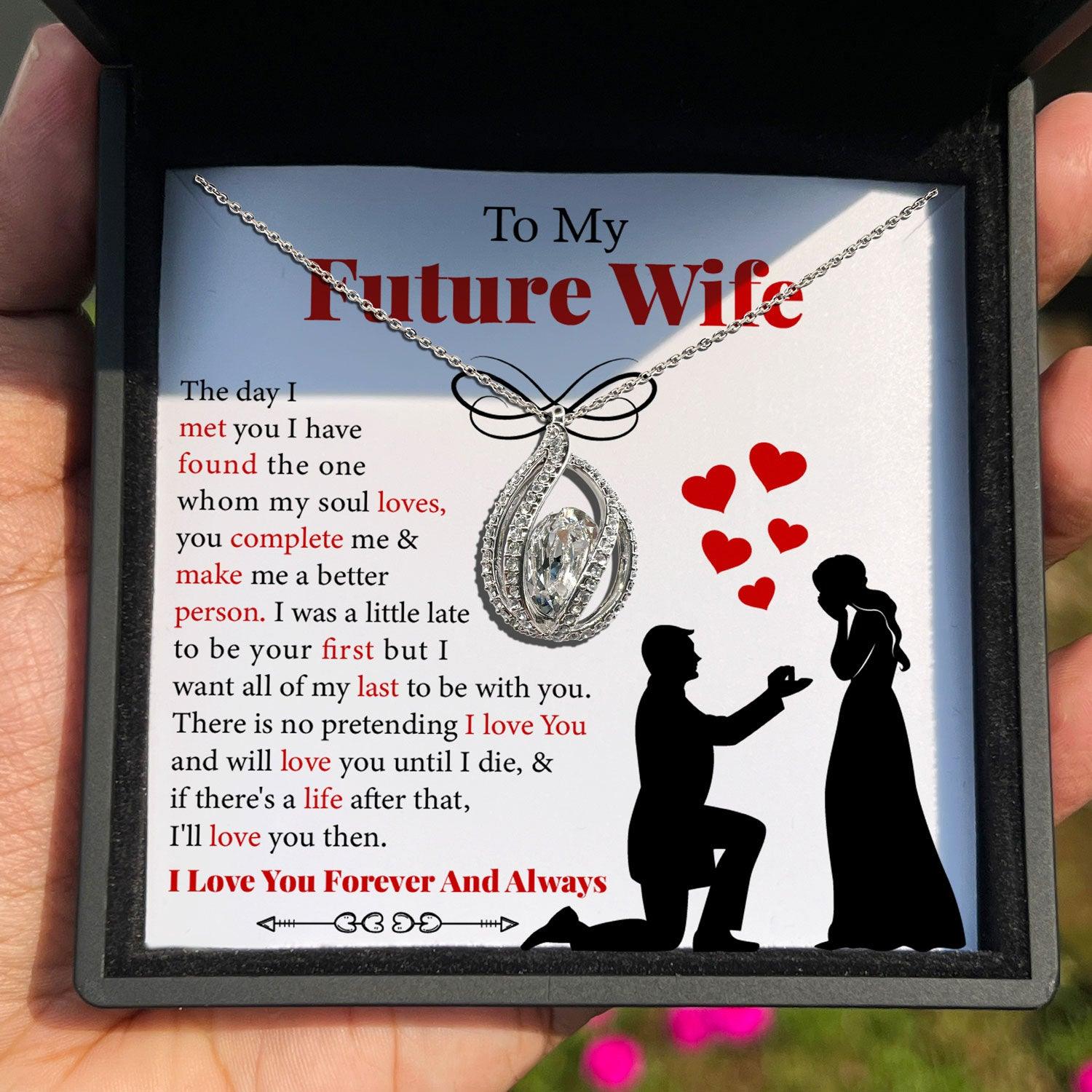 To My Future Wife - The Day I Met You I Have Found  The One Whom My Soul Loves - Orbital Birdcage Necklace - TRYNDI