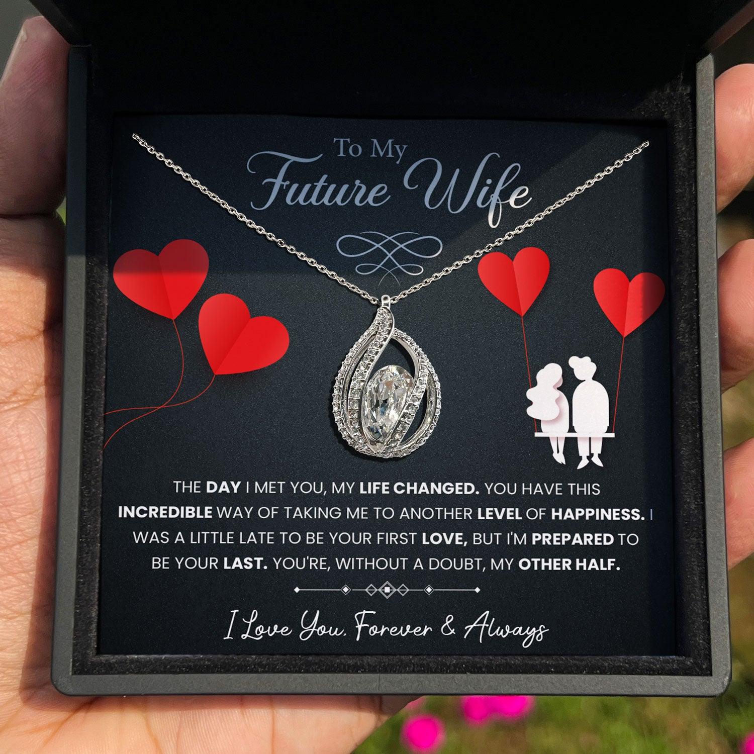 To My Future Wife - I'm Prepared To Be Your Last - Orbital Birdcage Necklace - TRYNDI