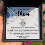 To My Amazing Mom - I Will Always Need Your Lessons You Still Share - Tryndi Floating Heart Necklace