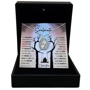 To My Soulmate - It's Amazing From The Day You Walked Into My Life - Orbital Birdcage Necklace - TRYNDI