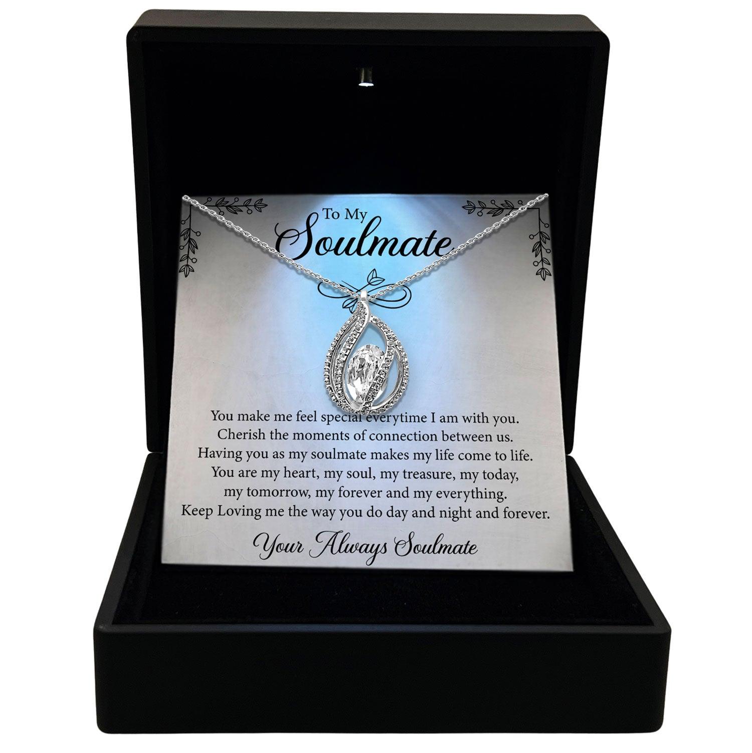 To My Soulmate - You Make Me Feel Special Every time I am With You - Orbital Birdcage Necklace - TRYNDI