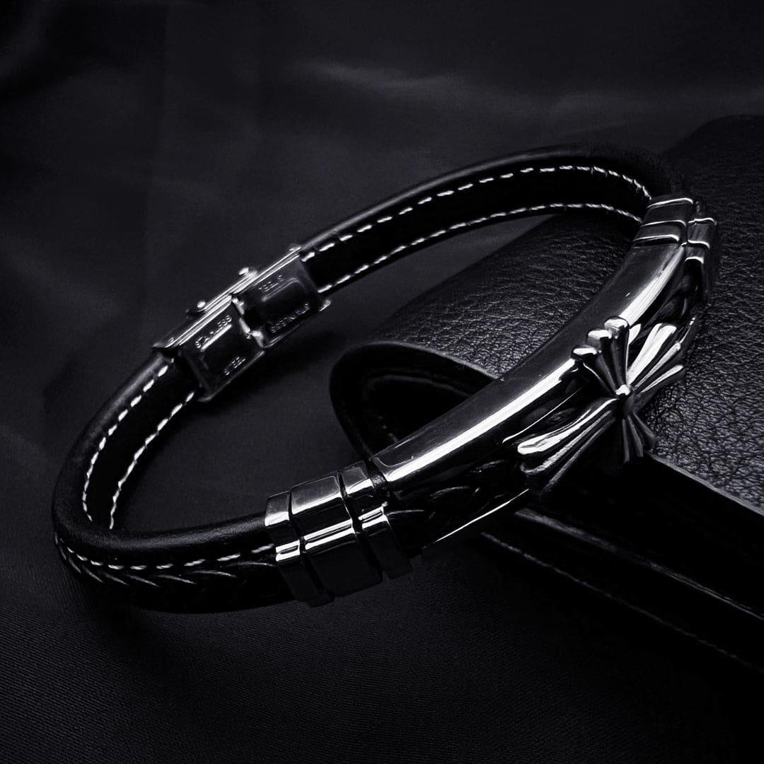 Italian Leather Men's Bracelet | Unique Gifts | Wedding | Anniversary –  Designs by Dená