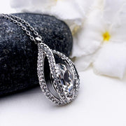 Anniversary Gifts for Her -  25 Years Of marriage - Orbital Birdcage Necklace - TRYNDI