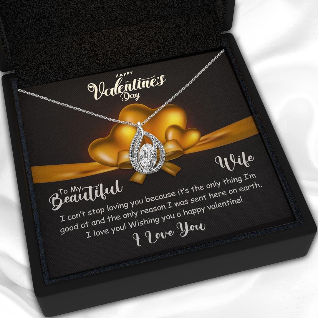 To My Wife - I Can’t Stop Loving You - Orbital Birdcage Necklace - TRYNDI