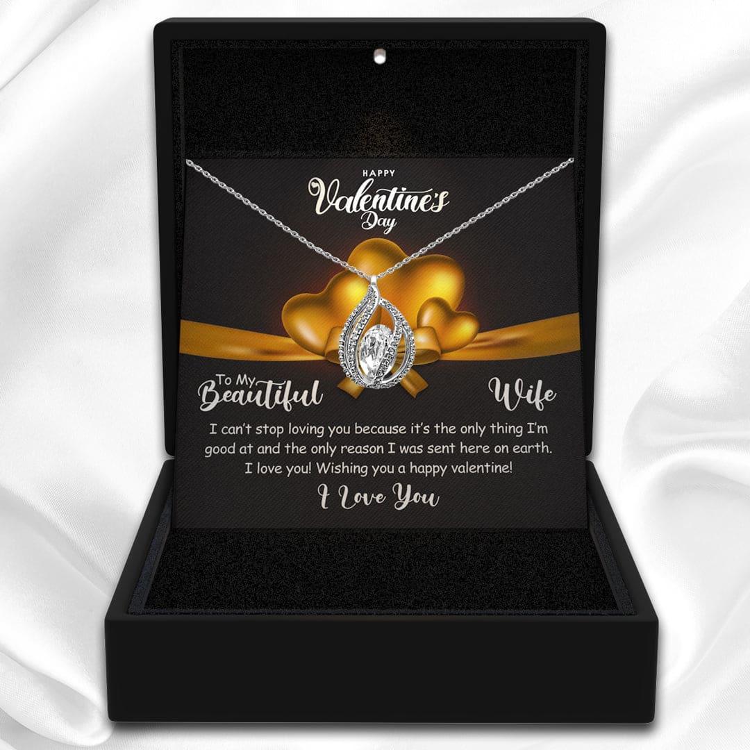 To My Wife - I Can’t Stop Loving You - Orbital Birdcage Necklace - TRYNDI