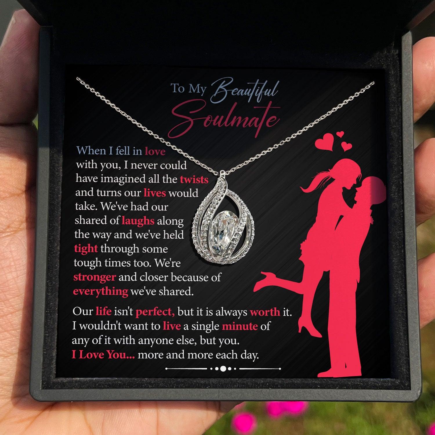 To My Beautiful Soulmate - We've Had Our Shared Of Laughs Along The Way - Orbital Birdcage Necklace - TRYNDI